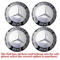 56/60/63/65/68MM Automobilio emblema Ratų centrinės dalies dangtelio lipdukai Mercedes Benz A B C klasė AMG Smart Fortwo 451 W203 W202 Gla 63MM Black Hubcap gray