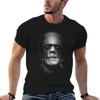 Frankenstein Monster Boris Karloff Face TShirt Basic Breathable Solid Color TShirt 3XL black