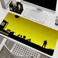 Large Mouse Pad M-metal Gear Solid Popular Gaming Accessories Anime Extended Desk Mat Carpet Thickened Gamer Computer Mouse Pad 30cmx60cm yellow