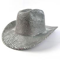 Retro American Western Cowboy Hat Men's and Women's Sunshade Sunscreen Big Eaves Jazz Hat European and American Versatile Top Hat 56-58cm gray