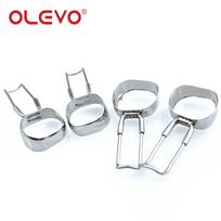 OLEVO 4 vnt. Dantų ortodontinis žiedas ir kilpa Išformuotas tarpų palaikytojas Atstatytojas Ortodontinis antrasis krūminis dantis 28#-40# Odontologijos medžiaga 30
