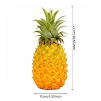 Artificial Pineapple Odor-Complimentary Fake Model Eye-Catching L geltona