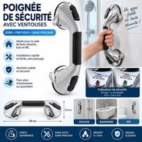 Suction Cup Shower Grab Handle, Bathroom Bathtub Safety Handle Without Drilling, Suction Cup Fixation pilka