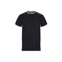 Burberry Men Icon Stripe Trim Cotton T-shirt Black 8007695-A1189 XS