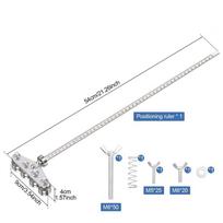 High-Precision Circular Saw Guide Rail Stainless Steel Positioning Caliper  Accurate Cuts 50 cm Four Bearing