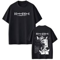 Anime Death Note Misa T Shirts Men Women Clothing High Quality Cotton Tee Shirt Fashion Vintage Short Sleeve Summer Streetwear 2XL black
