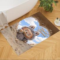 Labubu Customized Name Carpet Perfect for Dormitory Bedrooms Entryway Hallway Antislip Carpet Decorate Offices Spiritual Gift 40cmx60cm