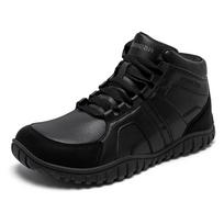 HOBIBEAR Plati priekinė dalis Žygio batai Unisex Basakojų Dirbtinės odos sportbačiai Neslystantys Takų bėgimo Šurpinami batai 37 black