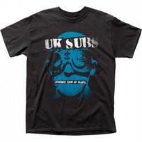 British Subs Another Kind of Blues Men's Vintage Punk Band T-Shirt with Album Graphics Black with Trim- Punk Shop XL