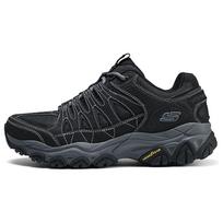 Skechers Outdoor Mens Hiking Comfortable Sports Fabric Shock Absorbing Breathable Lightweight Low Top Casual Running Shoes Men sneaker 237608-BKCC 39.5 black