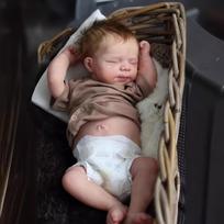 Risbecko 48cm Reborn Doll Baby Full Silicone Vinyl Girl Body -19 inch 3D Painted Skin Realistic Touch Doll Toy Christmas Gift United States gray