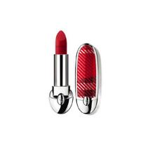 Guerlain Rouge G Lipstick, Silky Cream Matte, British Checkered Case Limited Edition N°775 red