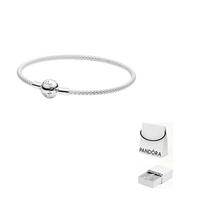 Pandora 925 Sterling Silver Bracelets Women's Silver 596543 21 CM-Original Box And Original Bag white