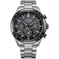 ATTESA Business Sapphire Bezel [CITIZEN] CC4058-67X Radio-Controlled Watch, Waterproof, Titanium, Lightweight, Men's Watch, Silver, Black, gray