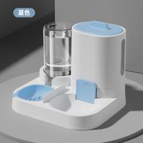 Automatic Pet Water Food Dispenser Cats - Large Capacity Non-Electric Feeder With Integrated Bowl Plastic 3 Colors Blue Pet Water Food Dispenser white