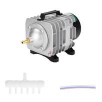 ACO318 HAILEA Commercial Air Pump 45W Single Outlet 6 Valve Manifold for Aquarium Fish Tank Fountain Pond Hydroponics gray