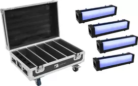Eurolite rinkinys su 4x AKKU Bar-6 Glow QCL ir įkrovimo dėklu