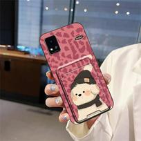 Anti-dust Graffiti Phone Case For ZTE Blade A31 Cover Card slot Soft case Cute Durable Dirt-resistant Cartoon Shockproof ZTE Blade A31 brown