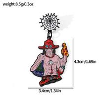 Japanese manga cartoon creative ONE PIECE metal badge anime character One Piece alloy oil drop brooch pin gray