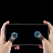 Sleeves Gaming Controller Thumb Set, AntiSweat Breathable Touchscreen Finger Sleeve raudona