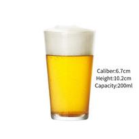 Craft alaus puodelis Skaidrus alaus bokalas Klasikiniai pilstomo alaus puodeliai Asmeninis šaltų gėrimų puodelis vakarėlio baro aksesuaras Pub klubo įrankiai 120-600ml yellow