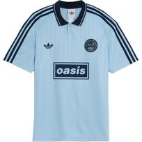 Adidas x Oasis Tour Žakardinis Džersis Skaidri Mėlyna Unisex Viršutiniai Drabužiai Mėlyni KT-3436 XXXL gray