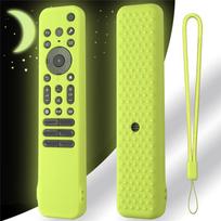Remote Control Protective Silicone Case Cover For Sony RMF-TX810U/RMF-TX811U/RMF-TX910U Shockproof Anti-Slip Sleeve Lanyard yellow