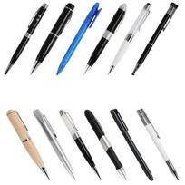 Slim Metal Pen Drive 16GB Flash Memory Custom Logo 3-in-1 Promotion Gift Stylus Pens USB Stick 8GB black