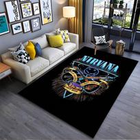 Nirvana Band Art Rug for Music Lovers Non-slip rug suitable for living room and bedroom sofas. 80x120cm( 31x47in) gray