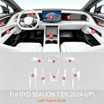Car Accessories For BYD SEALION 7 EV 2024-2026 Screen Protector Interior Film Transparent TPU Center Console Protection Film