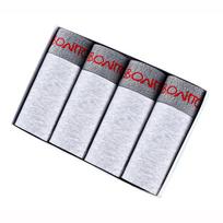 BONITOS 4vnt Boxers Vienspalvės Sexy Vyriškos kelnaitės Medvilninės vyriškos apatinės kelnaitės L šviesiai pilka spalva