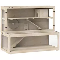 Hamsterių narvas, 3 lygiai, namelis, priedai, 100 x 50 x 84 cm, keliems smulkiems gyvūnams, medinis, plastikinis