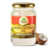 Organic India Virgin Coconut Oil Cold Pressed 500 ml Multipurpose Cooking Oil For Everyday Use For Daily Cooking Needs