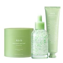 Abib Heartleaf 3-Step Set (Spot Pad Calming Touch 70 Sheets + Capsule Serum Calming Drop 50ml + Calming Tube 75ml) Soothing & Barrier Care beige
