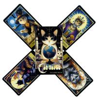 Cat Tarot Cards A 78 Deck English Version Board Games Cards Selfcare for Tarot Readings Easy Deck Fortune Telling Playing Cards black