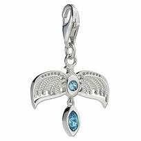 Harry Potter sterling silver Diadem clip on charm with crystals white