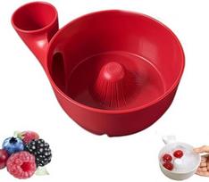 3D printed vortex cleaning basket multi-functional fruit and vegetable drain basin small red raudona