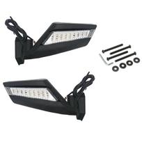 NEW-For Bombardier Can-Am Maverick X3 Turbo(R) 2017- Compatible UTV Rearview Mirror With LED Turn Signal Light kaip parodyta spalva
