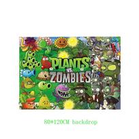 Game P-Plants vs Z-Zombies Birthday Party Disposable Tableware Balloon Background Decoration Children Party Supplies Props Gifts Other black