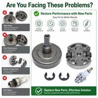 For Stihl FS55 FS56 FS70 Brushcutter Clutch Drum Kit Turbine Oil Pump Bearing Filter Passive Disc Replaces 41401602005 Parts