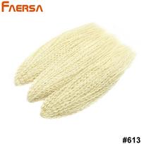 Nerti plaukai Brazilijos kasytės Sintetiniai garbanoti plaukai Minkšti pynimo priauginimai 20 28 colių Afro nerti plaukai ilgi vandens banga Ombre spalvos plaukai 20 Inch beige