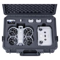 Lykus Titan N200 Waterproof Case for DJI Neo 2 Combo and RC-N3N2 Remote Controller, Holds 7 Items [Case Only]