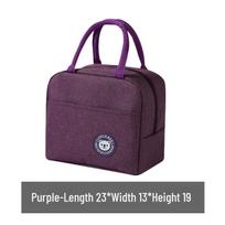 Waterproof Insulated Bento Lunch Bag for Office & Students violetinė