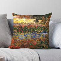 Garden In Bloom Arles Van Gogh Pillowcase Polyester Linen Velvet Pattern Zip Decorative Car Cushion Cover 45X45CM