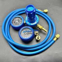 1Pc for Porsche nitrogen shock absorber pressure gauge Cayenne Paramera air suspension nitrogen gauge nitrogen filler blue