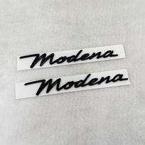 3D ABS GT automobilio ženkliuko lipdukai Maserati Levante Quattroporte Ghibli Modena GT MC20 priedams modena Black 2pcs