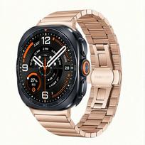 Stainless Steel Band for Samsung Galaxy Watch Ultra 2 Strap 47mm Luxucy Metal Bracelet Correa Galaxy Watch 9 8 8 Classic 40 44mm Galaxy Watch Ultra beige