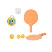 Hanging Table Tennis Trainer Ping Pong Balls Paddles Set 1 Button Rebound Interactive Toys Exerciser geltona