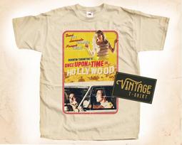 Once Upon a Time in Hollywood V2 T-Shirt Vintage Natural color Men's T-Shirt DTG Digital Print SIZES S M L XL 2XL 3XL 4XL 5XL S beige
