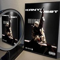 Reperis Kanye West Baltasis popierius Plakatas Vandeniui atspari popierinė lipdukas Kavinė Baras Estetinis meno Sieninė tapyba (as the picture,21x30cm No Frame)